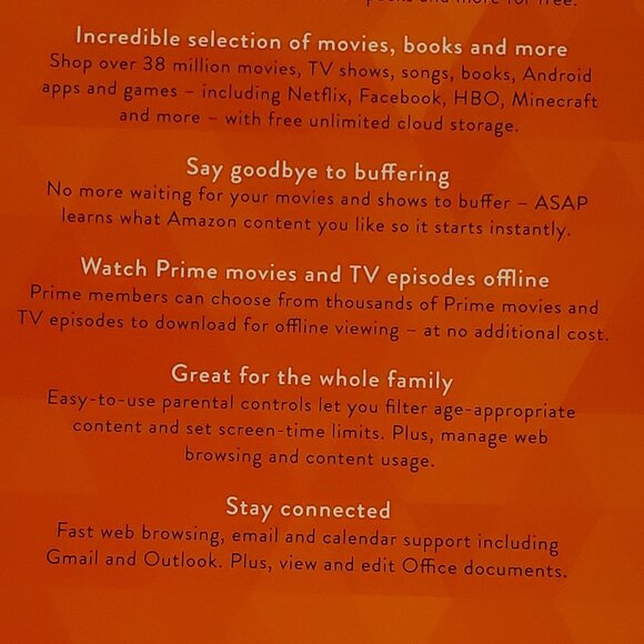 NIB Factory Sealed Amazon Fire HD10 (5th Gen ) 16Gb Black - Picture 5 of 13